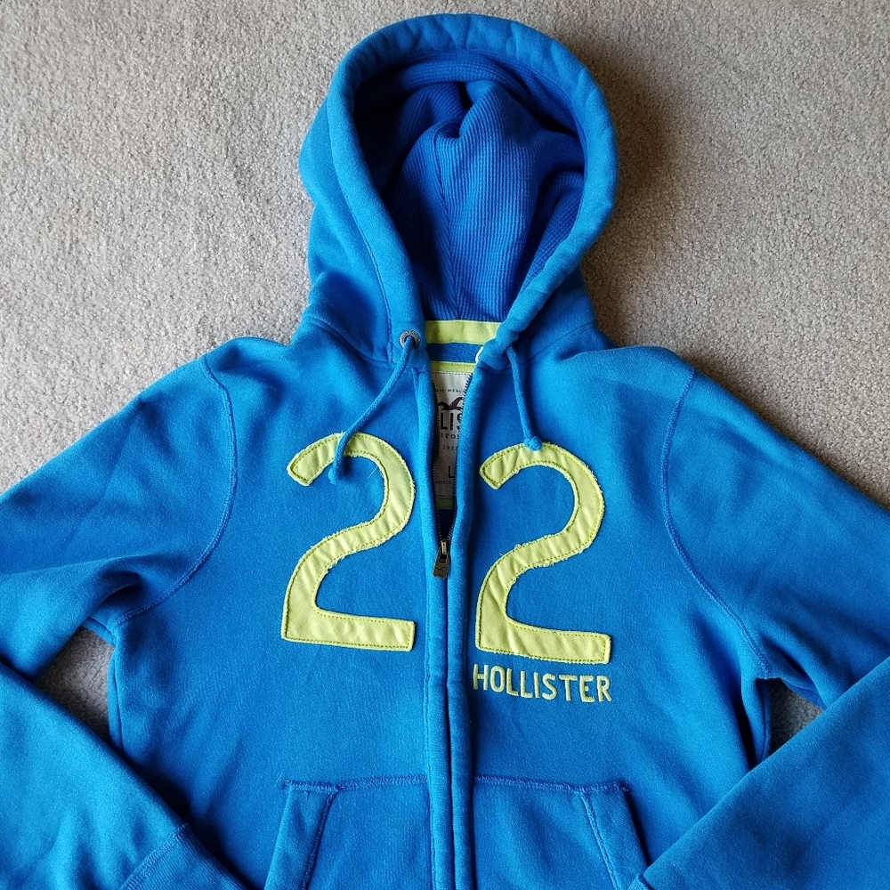 Men’s Hollister Blue Hoodie - Large